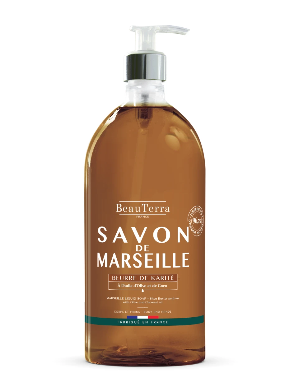 BeauTerra šī sviesta marseļas šķidrās ziepes, 1 L