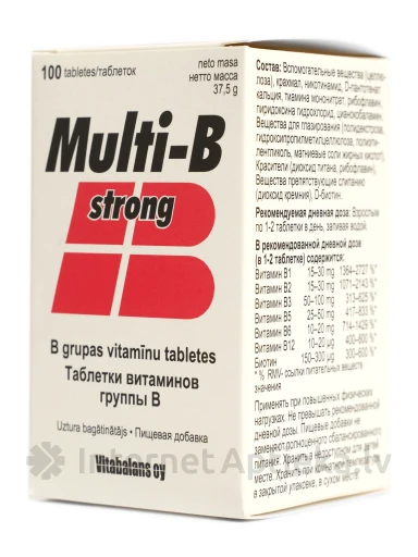 Multi B Strong, 100 tabletes | internetaptieka.lv