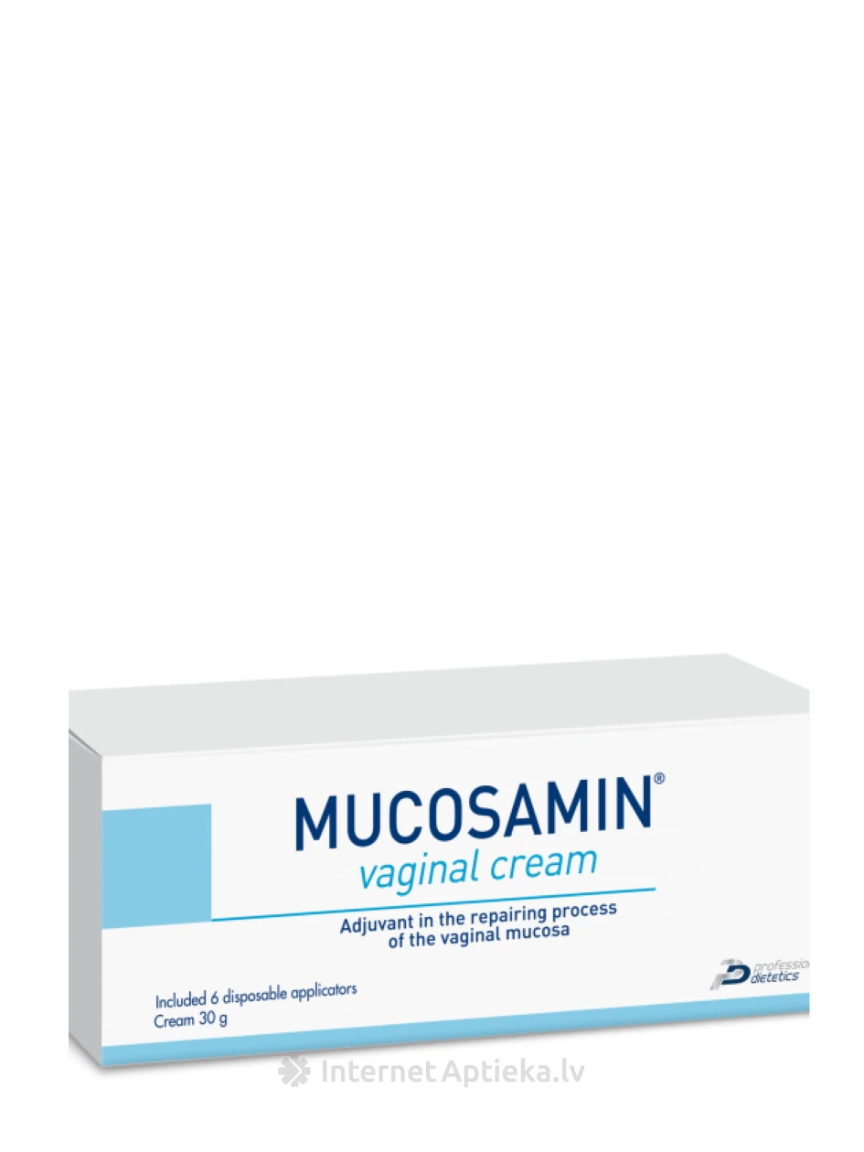 Mucosamin vaginālais krēms, 6 vienreizējās lietošanas aplikatori | internetaptieka.lv