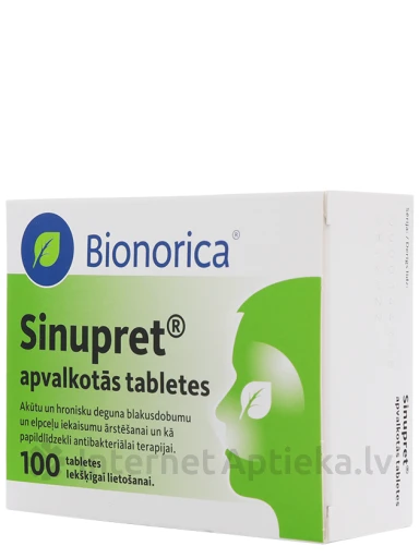 Sinupret, 100 драже | internetaptieka.lv