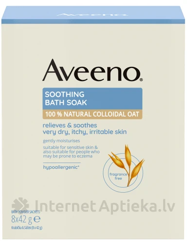 AVEENO nomierinošs vannas līdzeklis, 8*42 g | internetaptieka.lv