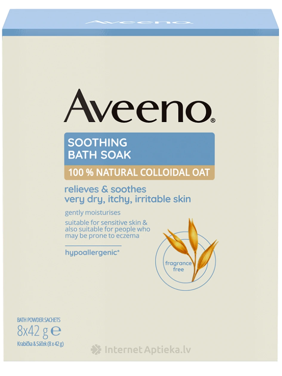 AVEENO nomierinošs vannas līdzeklis, 8*42 g | internetaptieka.lv
