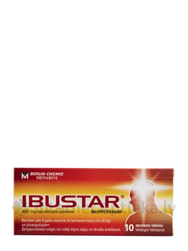 Ibustar 400 mg, 10 tabletes | internetaptieka.lv