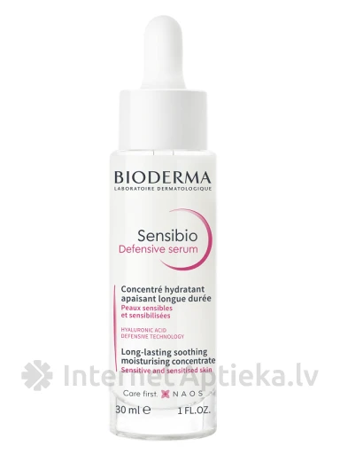 Bioderma Sensibio Defensive serums jutīgai un sensibilizētai ādai, 30 ml | internetaptieka.lv