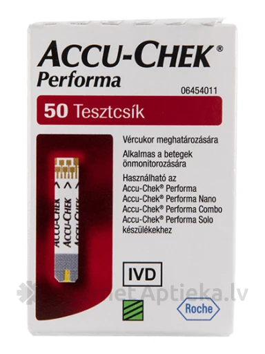 Accu-Chek Performa тест-полоски, 50 шт. | internetaptieka.lv