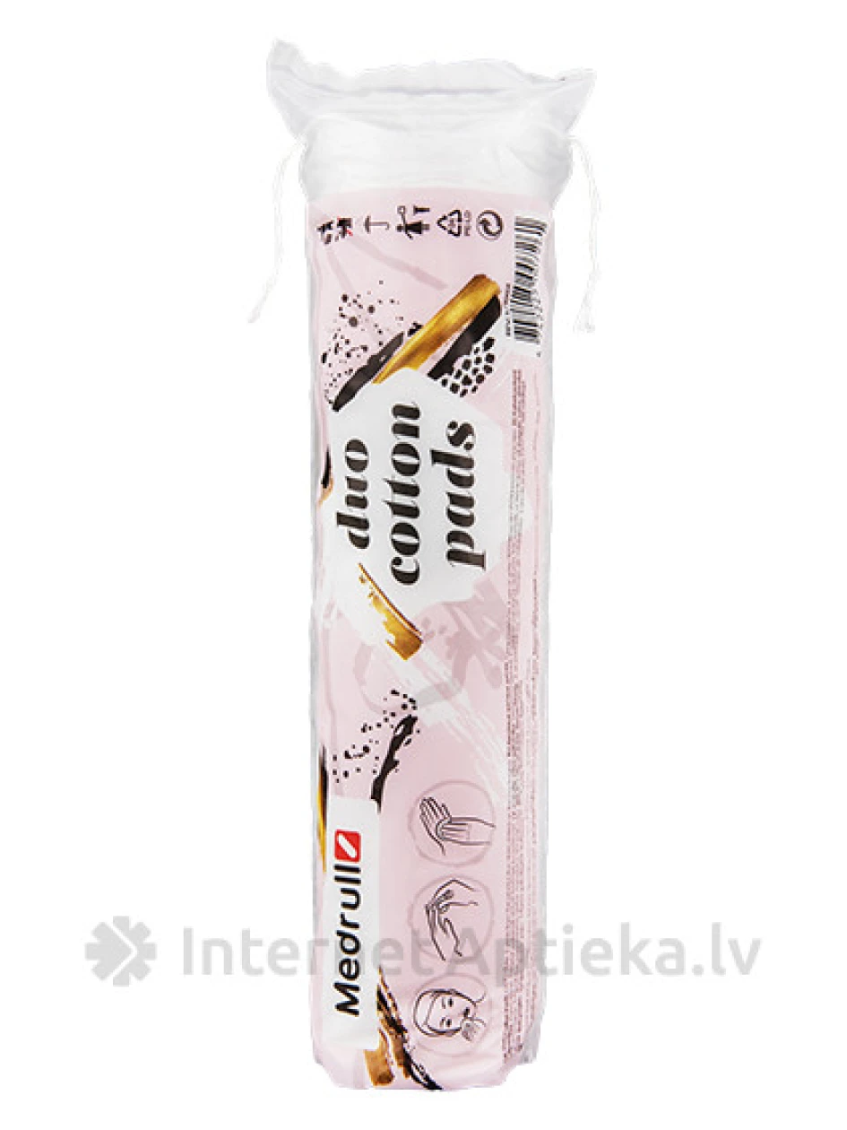 Medrull ватные пластины - двойные, 100 шт. | internetaptieka.lv