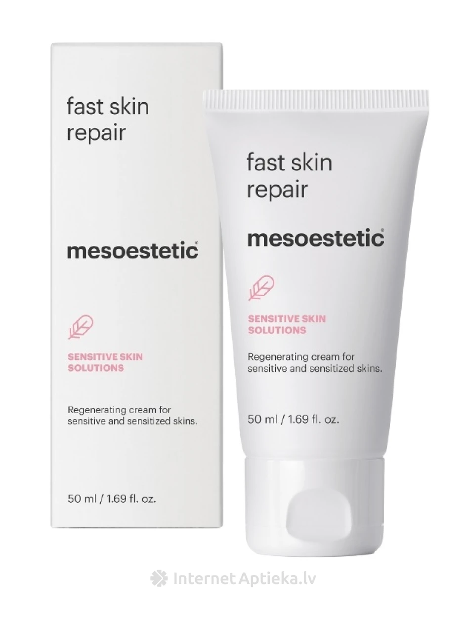 Mesoestetic fast skin repair näokreem tundlikule, ärritunud nahale, 50 ml | internetaptieka.lv