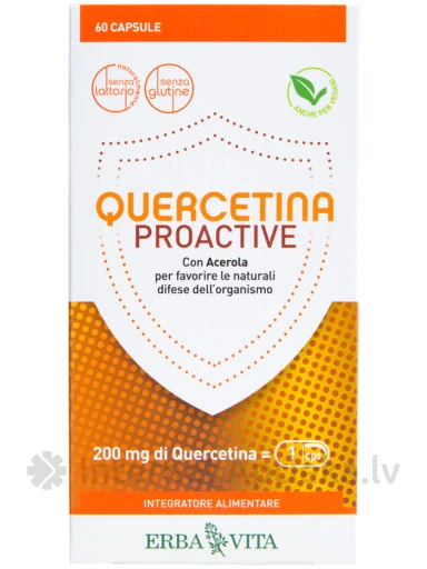 ERBA VITA Quercetina Proactive, 60 kapslit | internetaptieka.lv