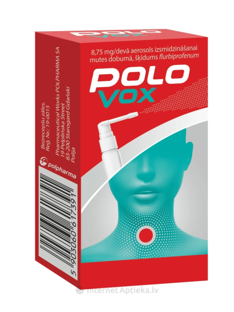 Polovox 8,75 мг / доза спрей, 15 мл | internetaptieka.lv