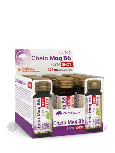 Olimp Labs Chela Mag B6 forte вишневый, 9 бутылочек | internetaptieka.lv