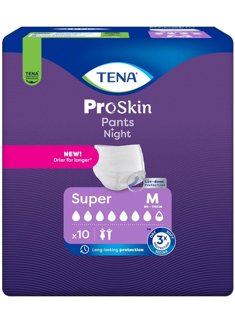 TENA Pants Night Super M biksītes, 10 gb. | internetaptieka.lv