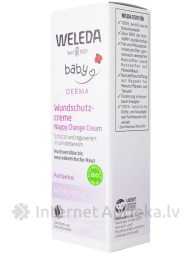 Weleda крем для области подгузников - мальва, 50 мл | internetaptieka.lv