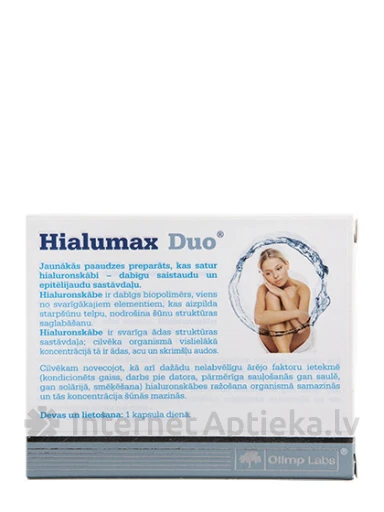 Olimp Labs Hialumax Duo Hüaluroonhape 40 mg, 30 kapslit | internetaptieka.lv