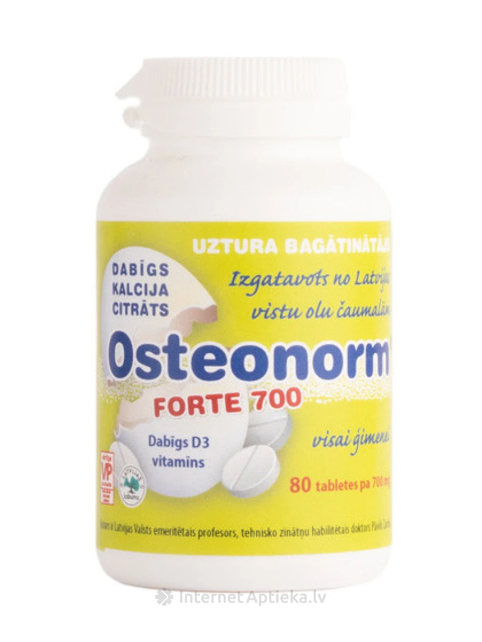 Osteonorm Forte 700 mg, 80 tabletes | internetaptieka.lv