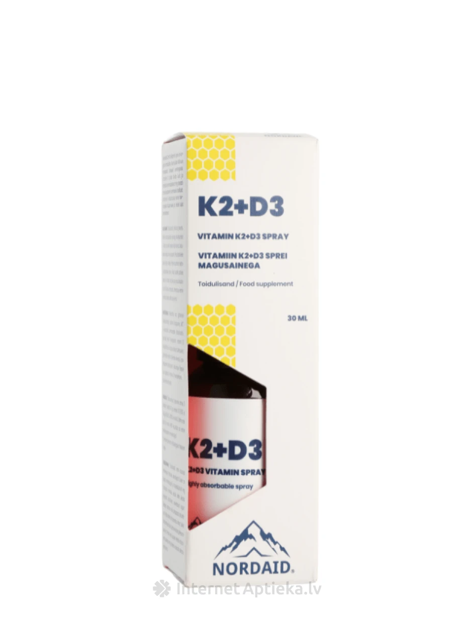 NORDAID K2+D3 skystis, 30 ml | internetaptieka.lv