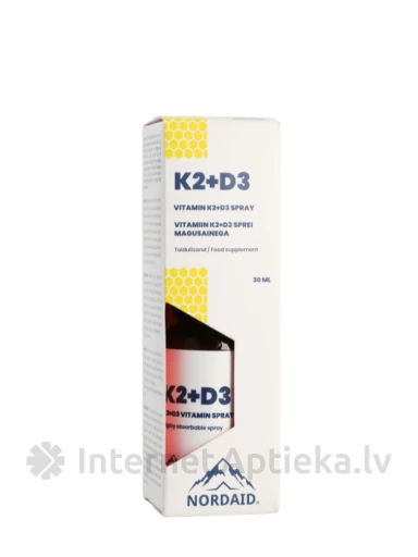 NORDAID K2+D3 skystis, 30 ml | internetaptieka.lv