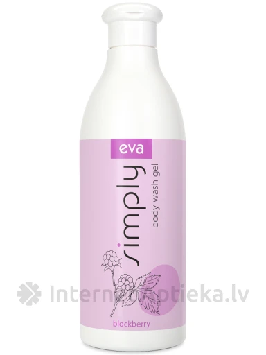 Eva Simply гель для мытья тела с ежевикой, 500 мл | internetaptieka.lv