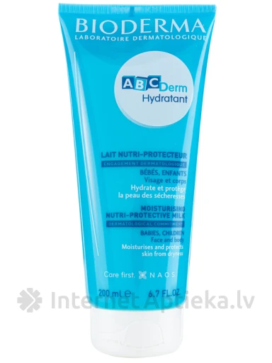 Bioderma ABCderm mitrinošs pieniņš zīdaiņiem un bērniem, 200 ml | internetaptieka.lv