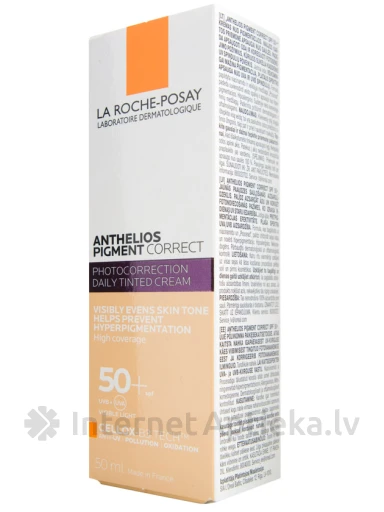 La Roche Posay Anthelios Aizsarglīdzeklis sejai pret pigmentāciju, 50 ml | internetaptieka.lv