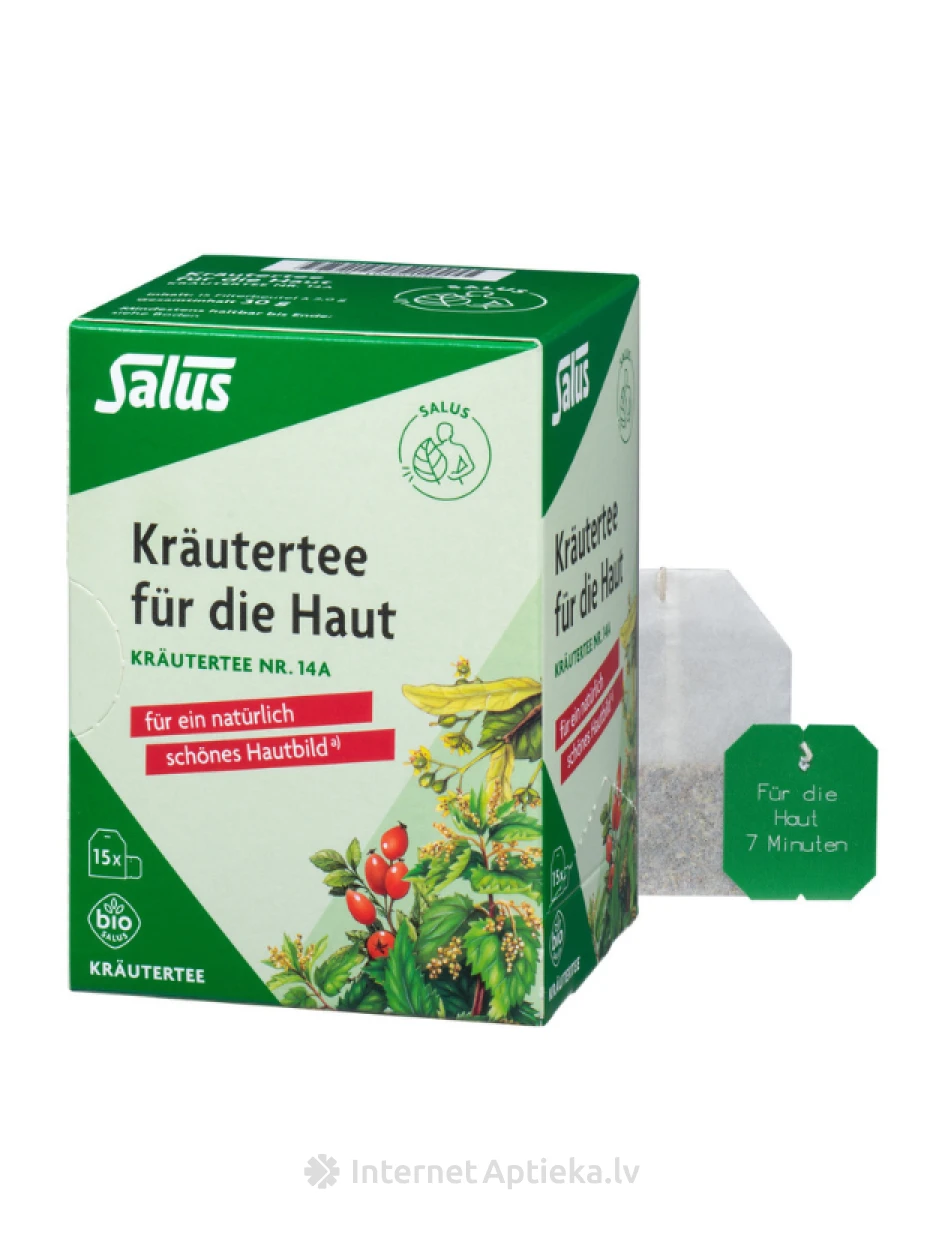 SALUS KRAUTERTEE NR.14A  zāļu tēja ādai, 15 paciņas | internetaptieka.lv