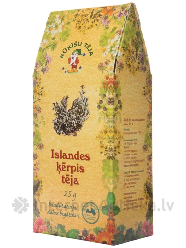 Rūķīšu Islandes ķērpju tēja, 25 g | internetaptieka.lv
