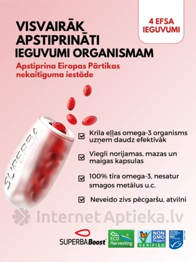 LYL Krill Oil Superba BOOST, 30 kapsulas | internetaptieka.lv