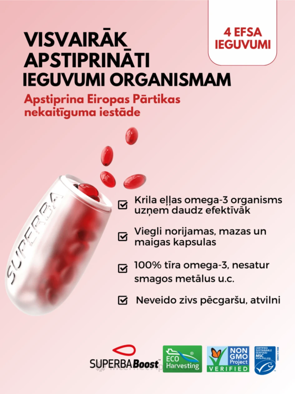 LYL Krill Oil Superba BOOST, 30 kapsulas | internetaptieka.lv