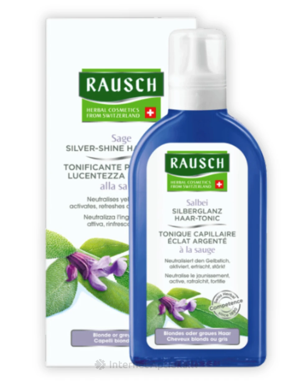 Rausch Sage Silver-Shine toonik heledatele juustele, 200 ml | internetaptieka.lv