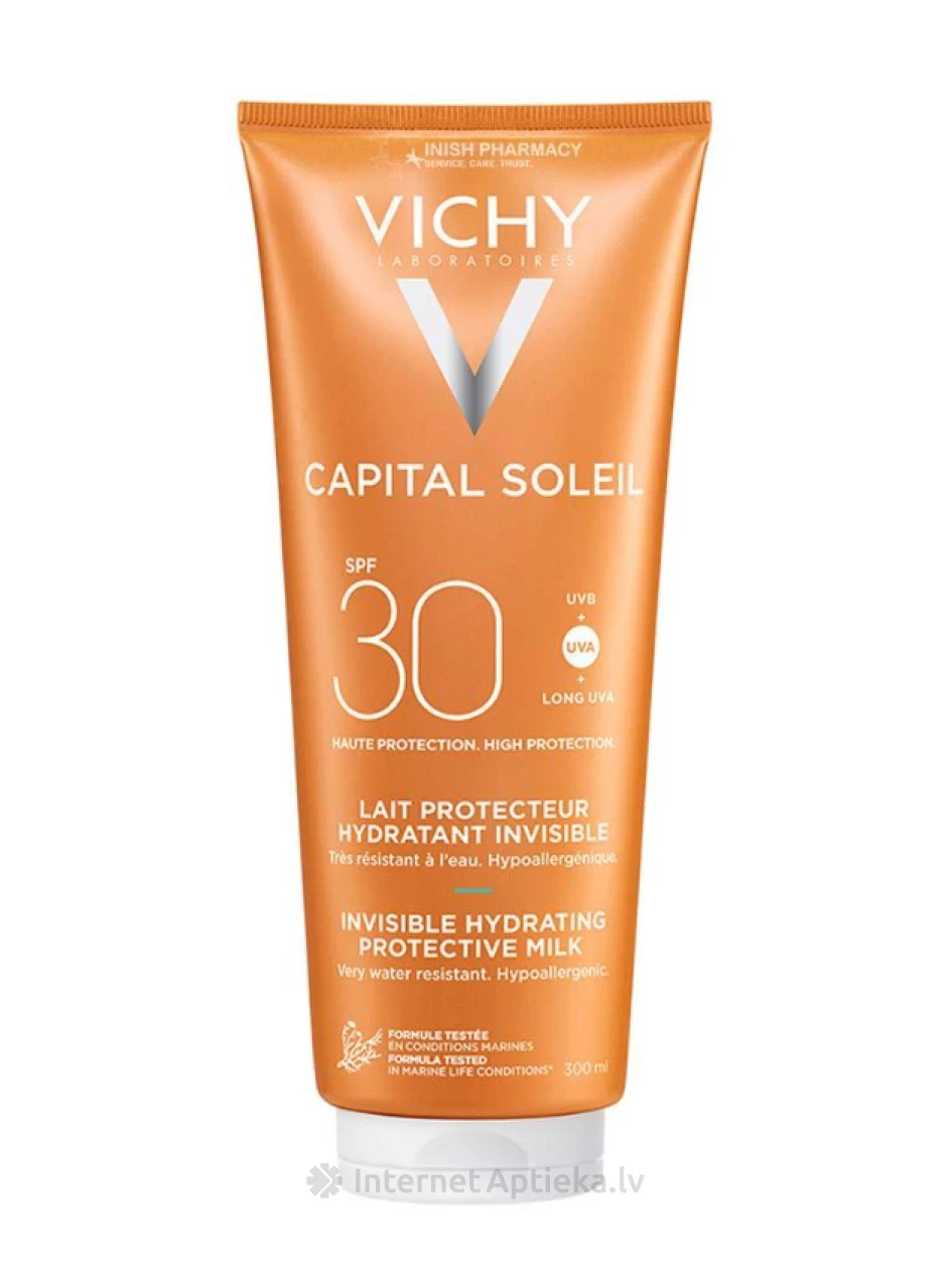 Vichy Capital Soleil Fresh Protective Milk SPF30, 300 мл | internetaptieka.lv