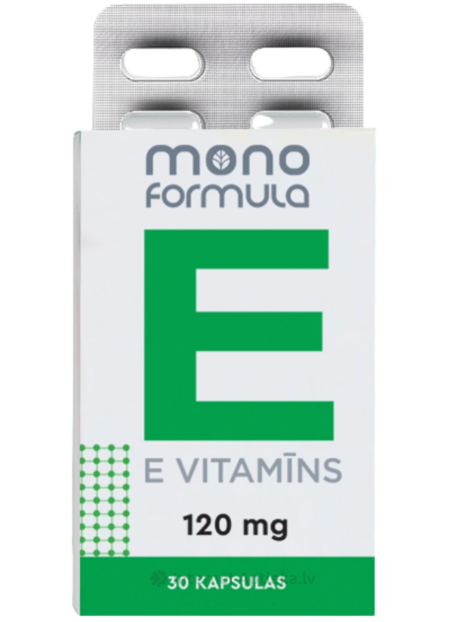Mono Formula - E vitamīns, 30 kapsulas | internetaptieka.lv