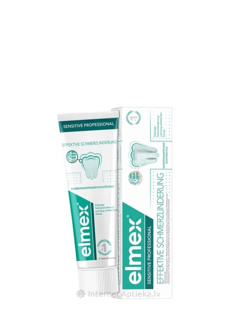 ELMEX SENSITIVE PROFESSIONAL pasta jūtīgiem zobiem, 75 ml | internetaptieka.lv