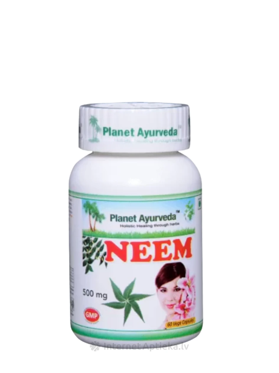 Planet Ayurveda® Neem Organic, 60 kapslit | internetaptieka.lv
