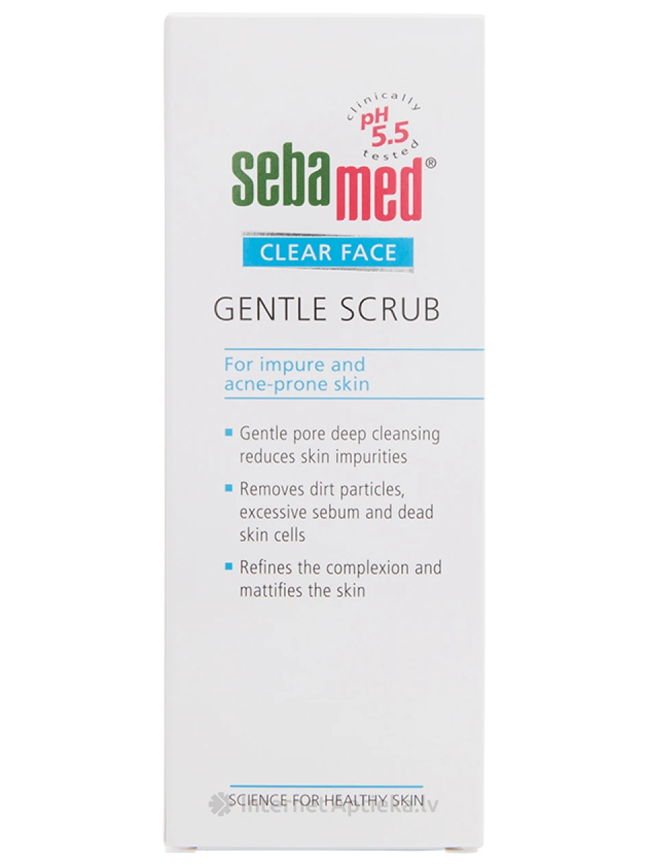 SEBAMED CLEAR FACE attīrošs skrubis problemātiskai sejas ādai, 150 ml | internetaptieka.lv