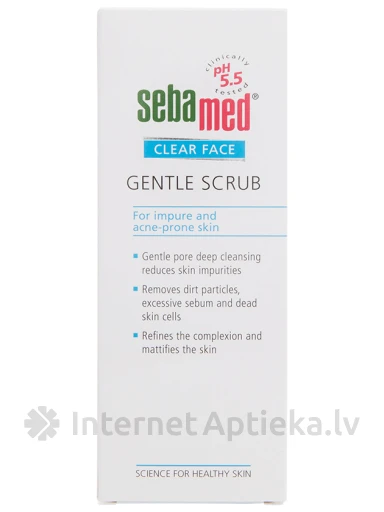 SEBAMED CLEAR FACE puhastav koorija probleemsele näonahale, 150 ml | internetaptieka.lv