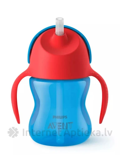 Philips Avent чашечка с гибкой соломинкой, синяя, от 9 мес, 200мл 9м+/синяя | internetaptieka.lv