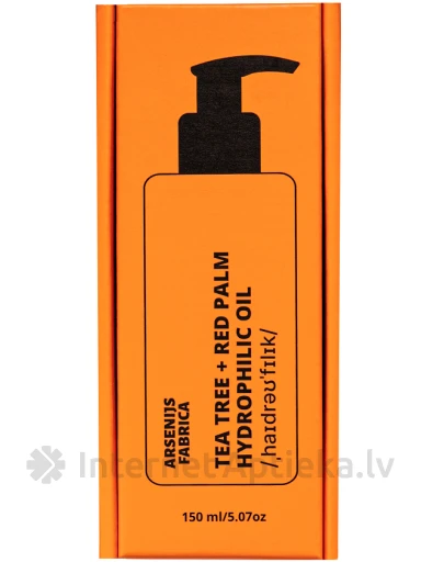 Arsenijs Fabrica Tea tree + red palm hydrophilic eļļa sejas mazgāšanai, 150 ml | internetaptieka.lv