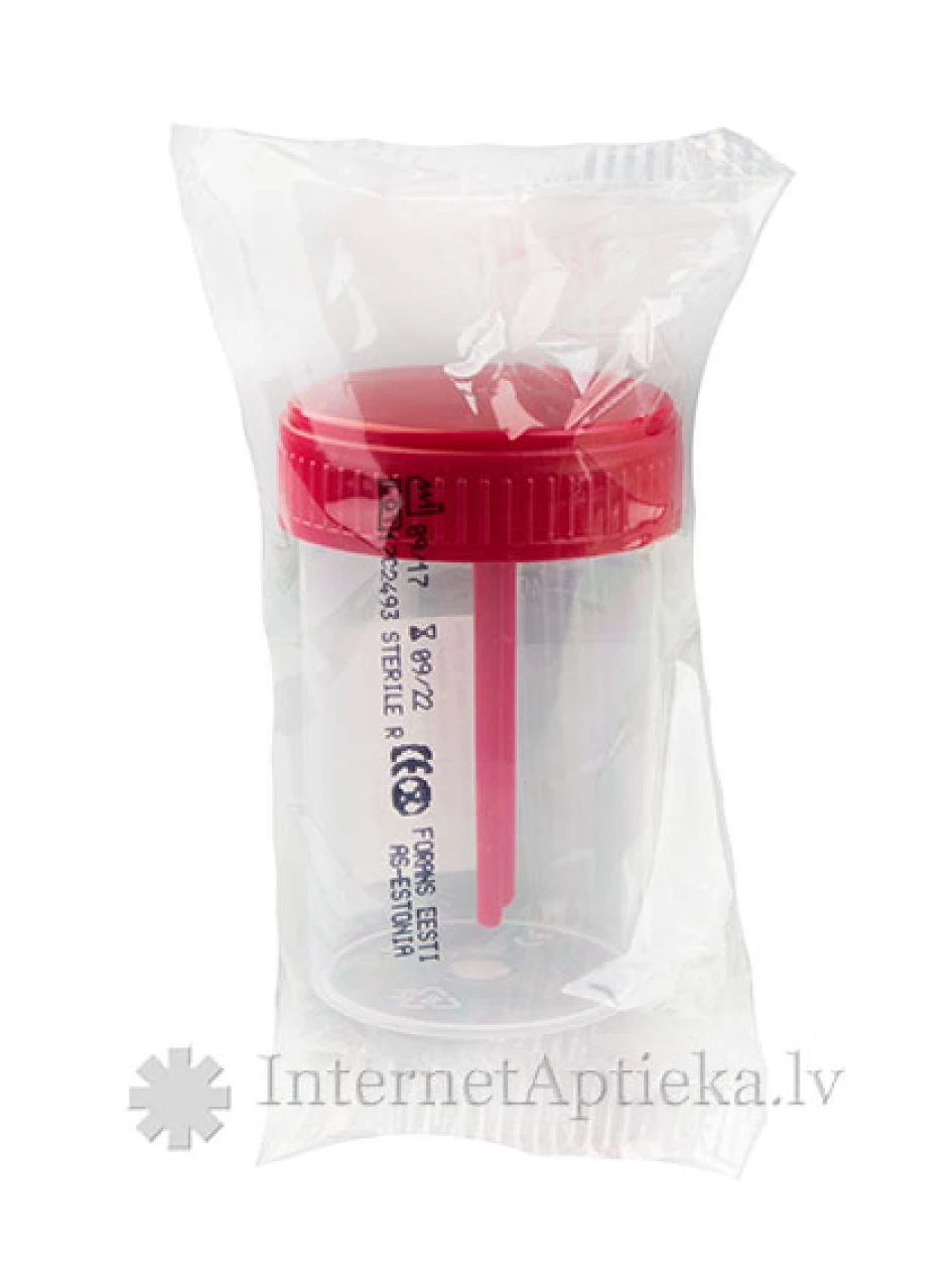 Контейнер для кала, стерильный, в индивидуальной упаковке, 60 мл | internetaptieka.lv