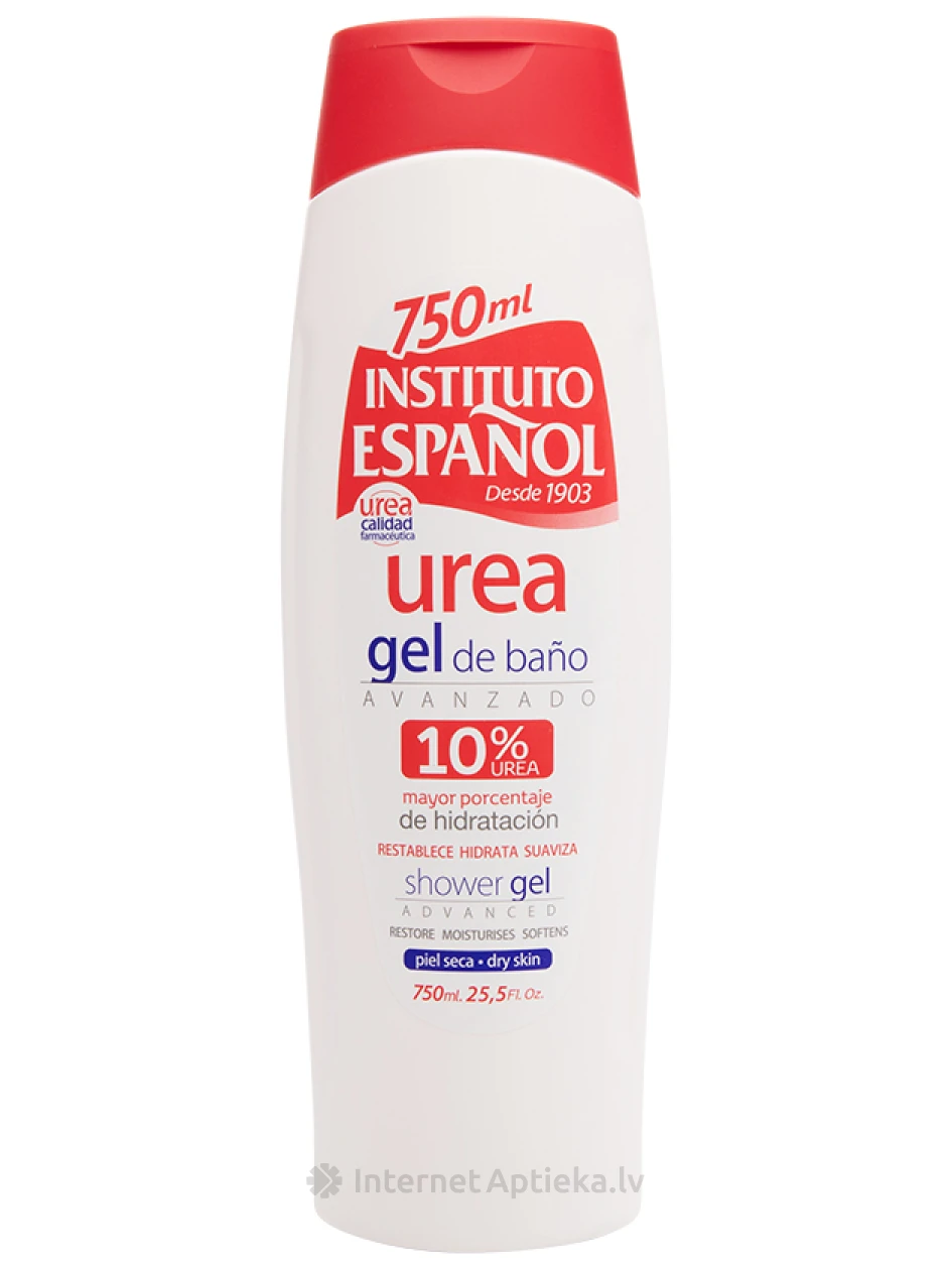 ГЕЛЬ ДЛЯ ЕЖЕДНЕВНОГО МЫТЬЯ РАЗДРАЖЕННОЙ, ОБЕЗВОЖЕННОЙ КОЖИ INSTITUTO ESPANOL UREA 10%, 750 МЛ | internetaptieka.lv