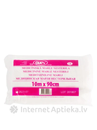Olko medicīniskā marle nesterila, 10 m x 90 cm | internetaptieka.lv