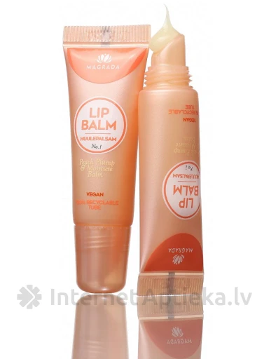 Magrada Lūpu balzams Persiks apjomam un mirdzumam, 10 ml | internetaptieka.lv