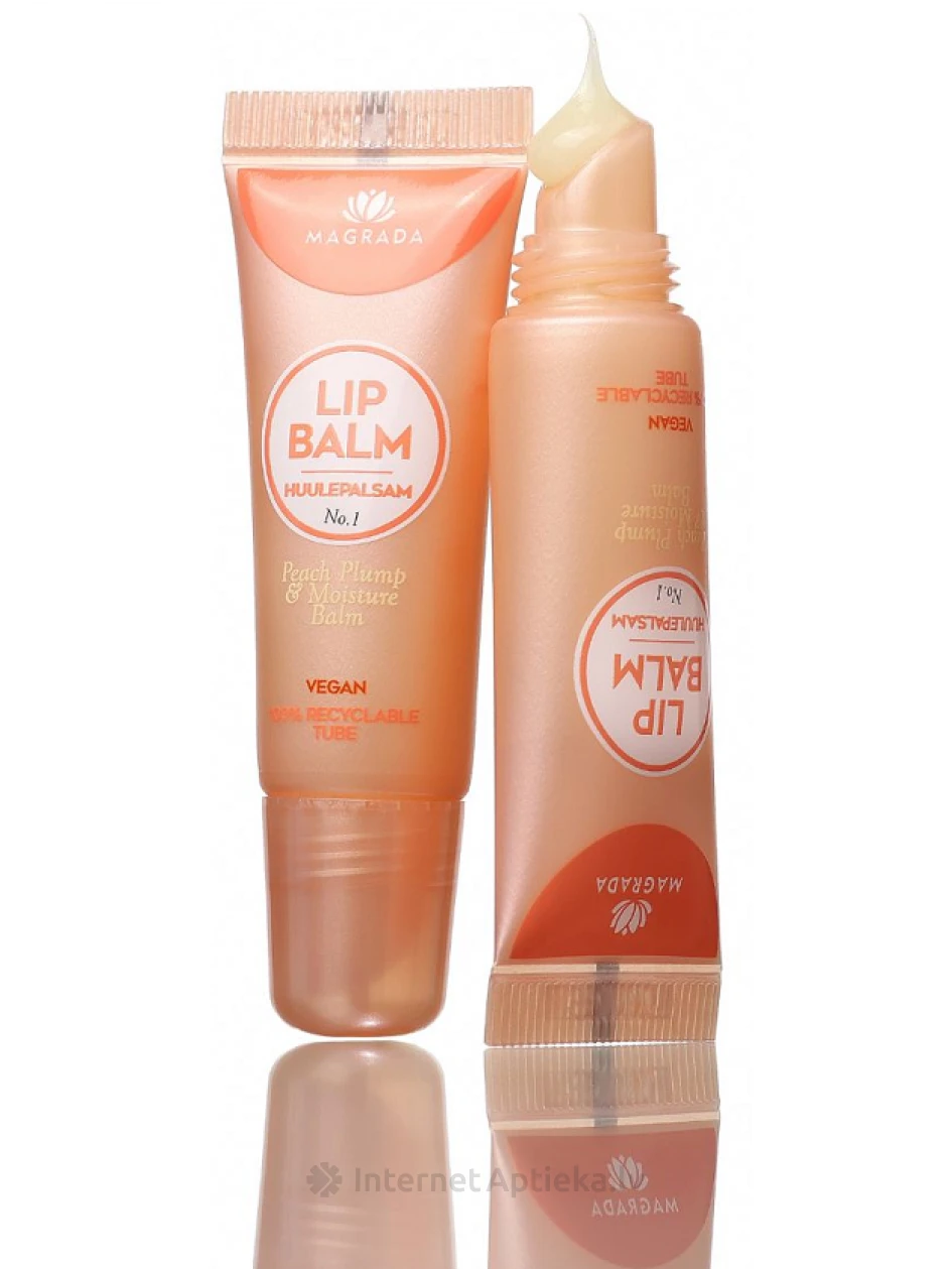 Magrada Lūpu balzams Persiks apjomam un mirdzumam, 10 ml | internetaptieka.lv