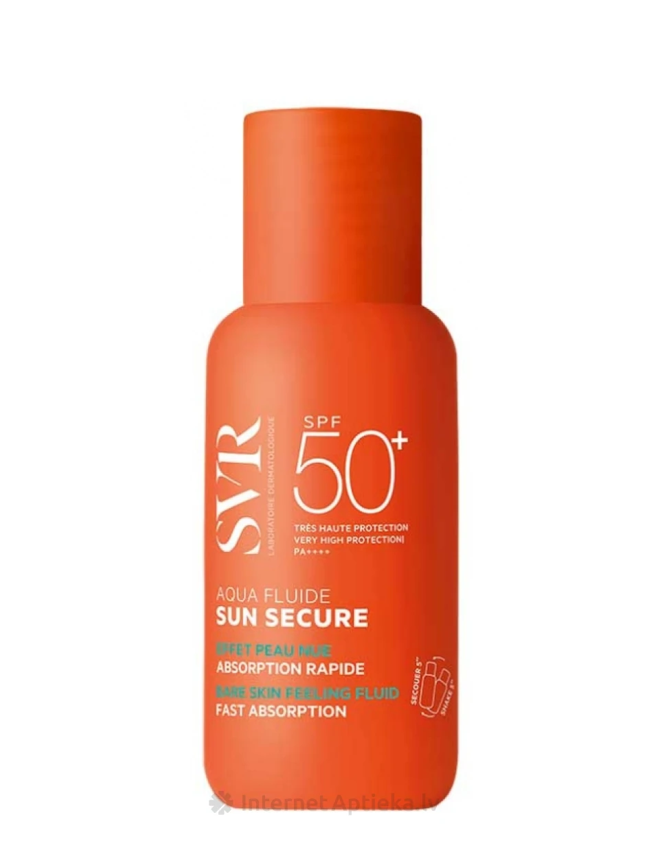 SVR SUN SECURE FLUIDE ULTRA-LEGER SPF50+ ypač lengvas apsauginis kremas su nematomu sluoksniu, 50 ml | internetaptieka.lv