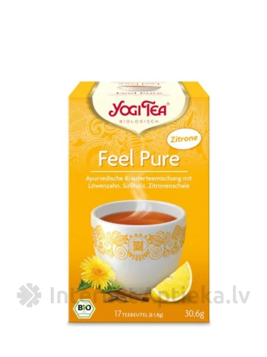 Tēja Yogi Detox ar citronu, 17 paciņas | internetaptieka.lv