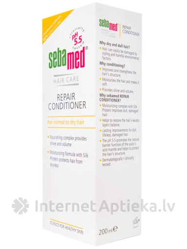 Sebamed восстанавливающий кондиционер для нормальных, сухих волос, 200 ml | internetaptieka.lv