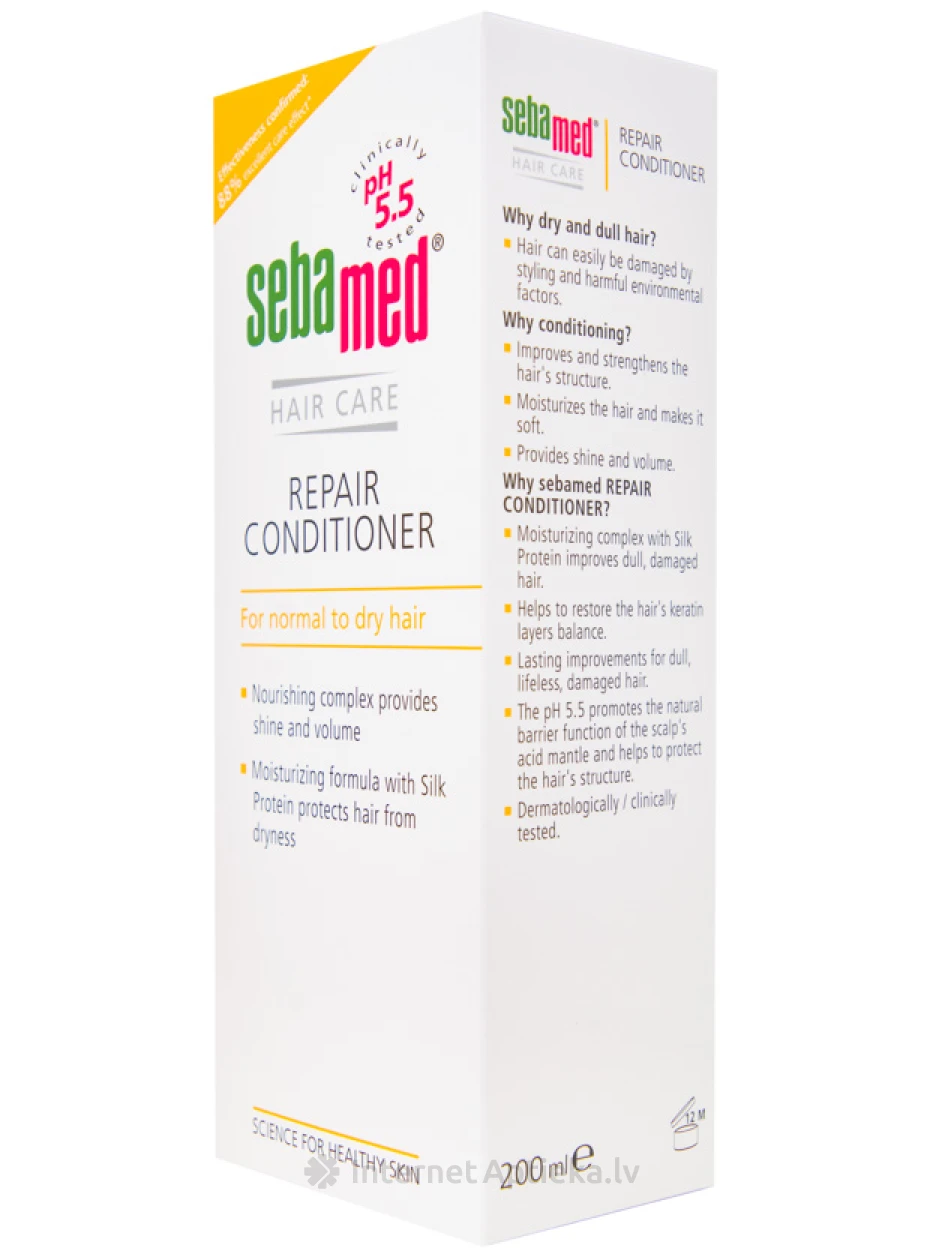 Sebamed восстанавливающий кондиционер для нормальных, сухих волос, 200 ml | internetaptieka.lv