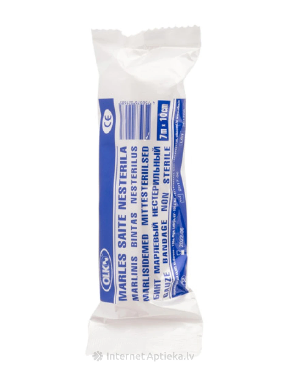 Olko marliside - mittesteriilne, 10 cm x 7 m | internetaptieka.lv