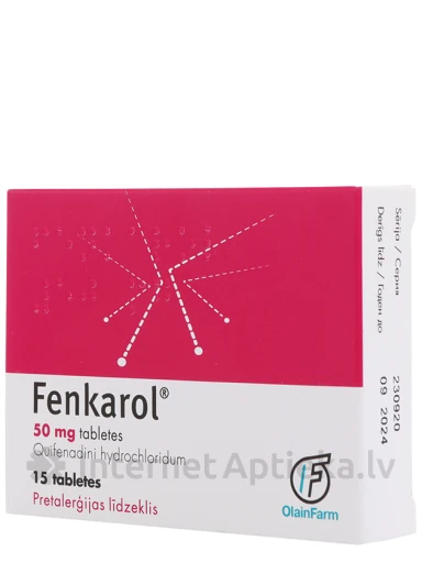 Fenkarol 50 mg, 15 tabletti | internetaptieka.lv