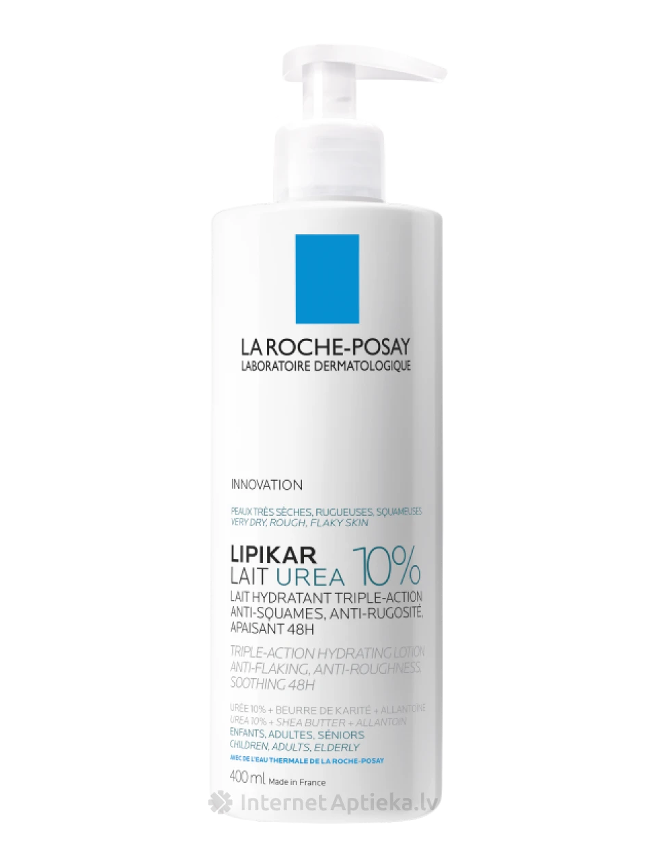 La Roche Lipikar Lait Urea 10%, 400 мл | internetaptieka.lv