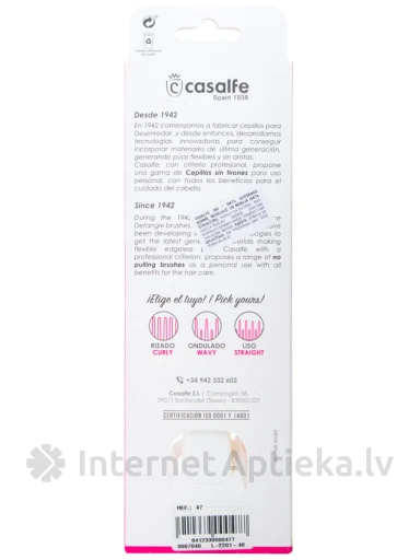 Щетка для волос Casalfe для объемных волос, 1 шт. | internetaptieka.lv