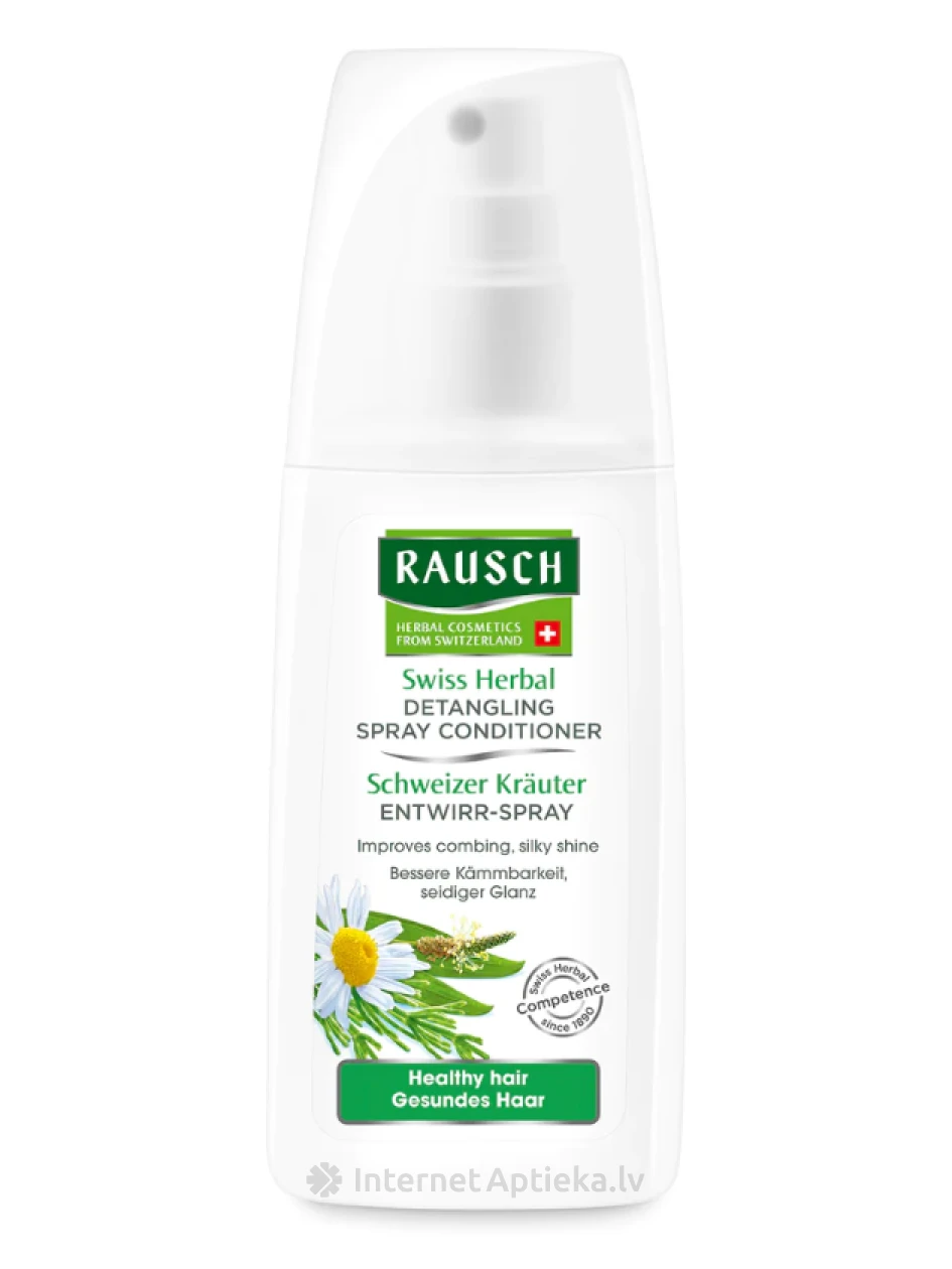 Rausch Swiss Herbal Detangling spreipalsam lihtsamaks kammimiseks, 100 ml | internetaptieka.lv
